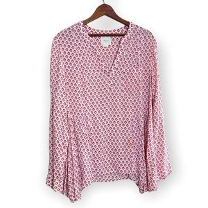 Maeve Flowey V Neck Top